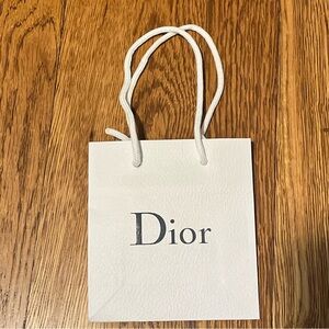 Dior White Gift Bag paper bag accessories